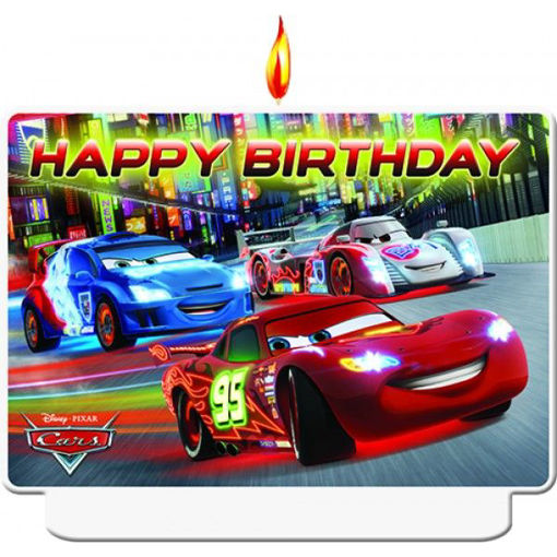 Picture of CARS HAPPY BIRTHDAY CANDLE - 1PK